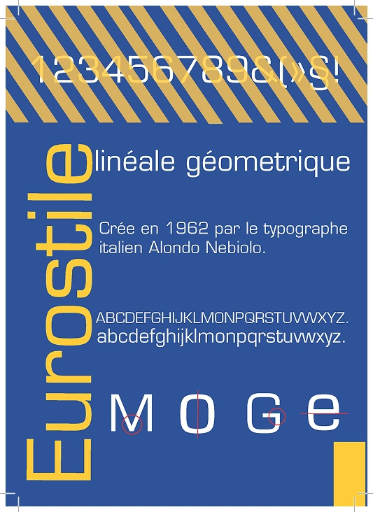 affiche sur le police eurostyle