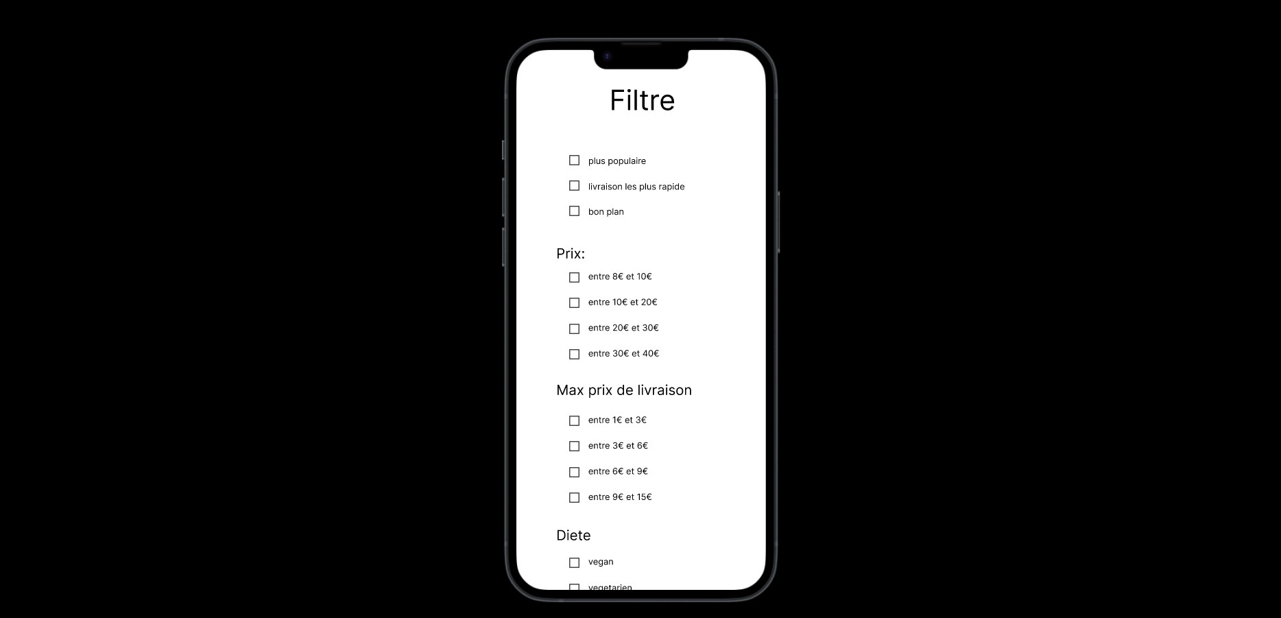 image de application Foody